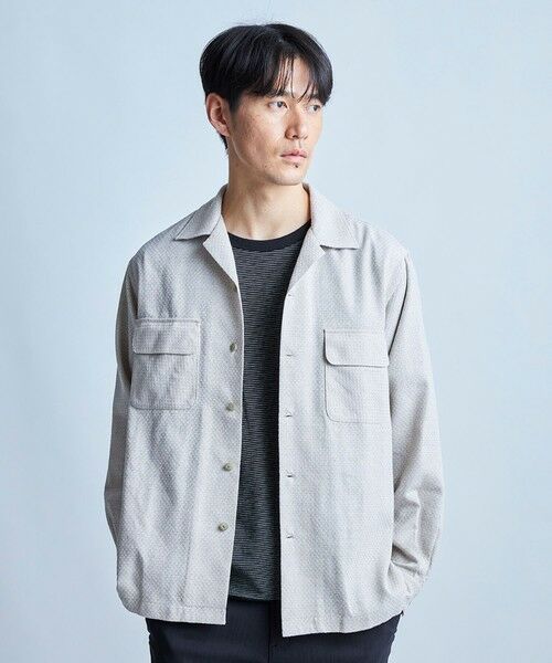 MEN'S BIGI / メンズビギ ブルゾン | ボードシャツブルゾン（ベージュ）