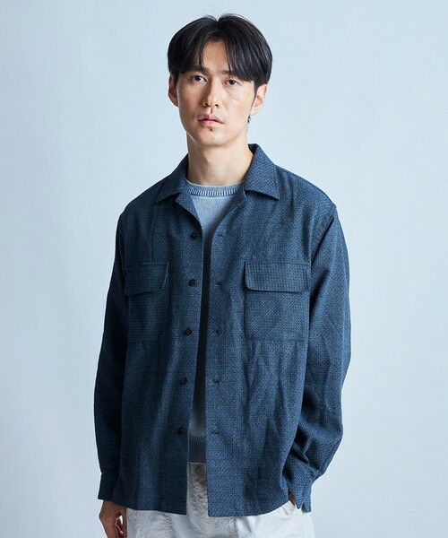 MEN'S BIGI / メンズビギ ブルゾン | ボードシャツブルゾン（ネイビー）