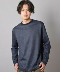 MEN'S BIGI / メンズビギ Tシャツ | エンボスリンクスフェイクスウェードロンT