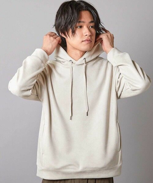 MEN'S BIGI / メンズビギ スウェット | フェイクスエードポンチプルパーカ | 詳細2