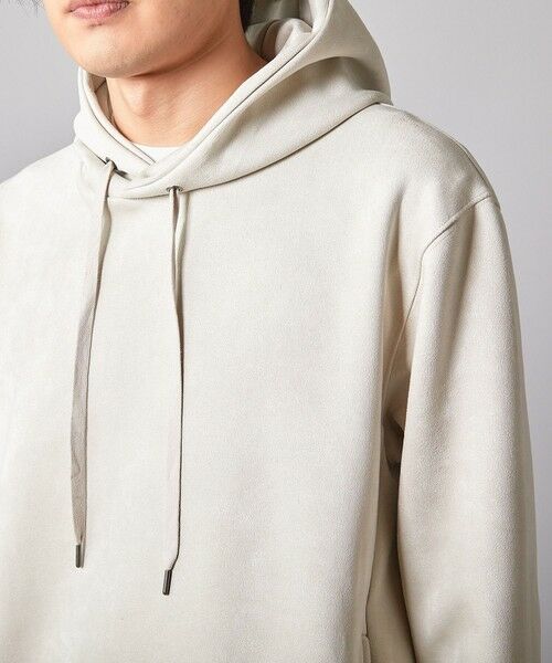 MEN'S BIGI / メンズビギ スウェット | フェイクスエードポンチプルパーカ | 詳細5