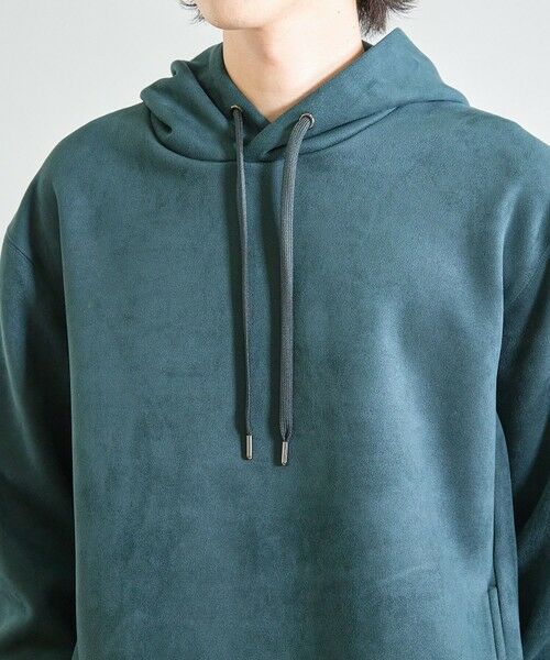 MEN'S BIGI / メンズビギ スウェット | フェイクスエードポンチプルパーカ | 詳細10