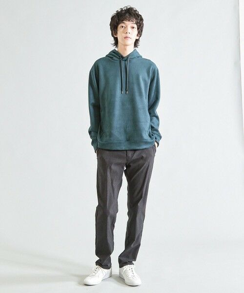 MEN'S BIGI / メンズビギ スウェット | フェイクスエードポンチプルパーカ | 詳細11