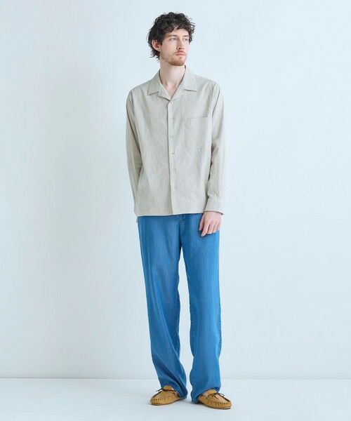 MEN'S BIGI / メンズビギ シャツ・ブラウス | SMART MERINO/ヴィスコースリネン オープンカラーシャツ＜軽量/通気性＞＜ストレッチ＞ | 詳細8