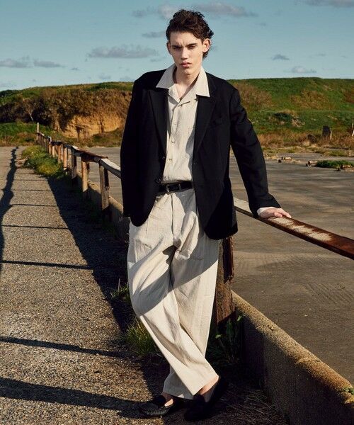 MEN'S BIGI / メンズビギ シャツ・ブラウス | SMART MERINO/ヴィスコースリネン オープンカラーシャツ＜軽量/通気性＞＜ストレッチ＞ | 詳細3