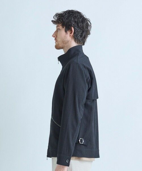 MEN'S BIGI / メンズビギ ブルゾン | ライトサッカー スタンドカラーブルゾン＜ストレッチ/通気性＞ | 詳細2