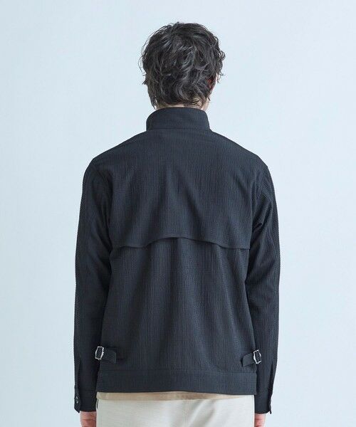 MEN'S BIGI / メンズビギ ブルゾン | ライトサッカー スタンドカラーブルゾン＜ストレッチ/通気性＞ | 詳細3