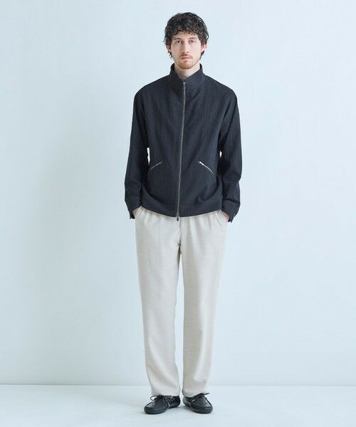 MEN'S BIGI / メンズビギ ブルゾン | ライトサッカー スタンドカラーブルゾン＜ストレッチ/通気性＞ | 詳細5