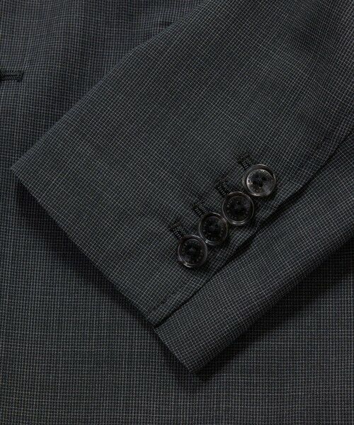 MEN'S BIGI / メンズビギ テーラードジャケット | 【COLE HAAN/コール ハーン】別注 サマーサイロフィルウールピンチェックジャケット＜通気性＞ | 詳細12