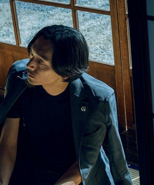 MEN'S BIGI / メンズビギ テーラードジャケット | 【COLE HAAN/コール ハーン】別注 サマーサイロフィルウールピンチェックジャケット＜通気性＞ | 詳細3