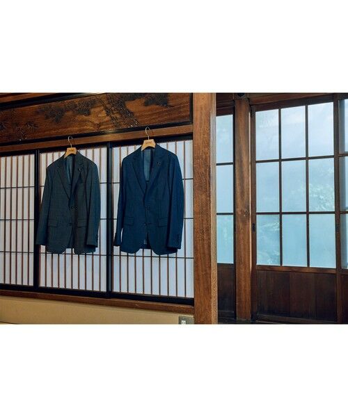 MEN'S BIGI / メンズビギ テーラードジャケット | 【COLE HAAN/コール ハーン】別注 サマーサイロフィルウールピンチェックジャケット＜通気性＞ | 詳細26