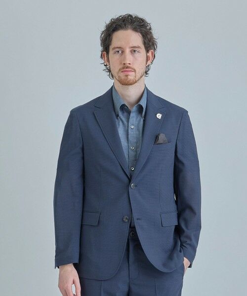 MEN'S BIGI / メンズビギ テーラードジャケット | 【COLE HAAN/コール ハーン】別注 サマーサイロフィルウールピンチェックジャケット＜通気性＞ | 詳細27