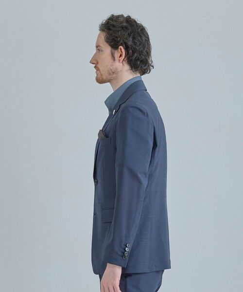 MEN'S BIGI / メンズビギ テーラードジャケット | 【COLE HAAN/コール ハーン】別注 サマーサイロフィルウールピンチェックジャケット＜通気性＞ | 詳細28