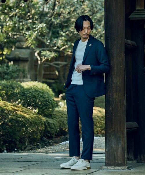 MEN'S BIGI / メンズビギ テーラードジャケット | 【COLE HAAN/コール ハーン】別注 サマーサイロフィルウールピンチェックジャケット＜通気性＞ | 詳細21