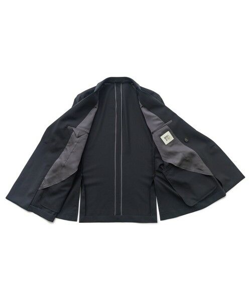 MEN'S BIGI / メンズビギ テーラードジャケット | SMART MERINOウールトロピカル/グレンチェック ダブルジャケット＜防シワ＞＜軽量＞＜ストレッチ＞ | 詳細9