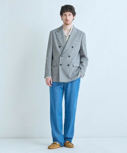 MEN'S BIGI / メンズビギ テーラードジャケット | SMART MERINOウールトロピカル/グレンチェック ダブルジャケット＜防シワ＞＜軽量＞＜ストレッチ＞ | 詳細21