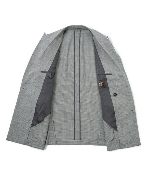 MEN'S BIGI / メンズビギ テーラードジャケット | SMART MERINOウールトロピカル/グレンチェック ダブルジャケット＜防シワ＞＜軽量＞＜ストレッチ＞ | 詳細27