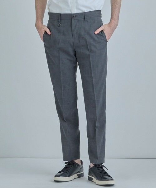 MEN'S BIGI / メンズビギ スラックス・ドレスパンツ | 【COLE HAAN/コール ハーン】別注 サマーサイロフィルウールピンチェックパンツ＜通気性＞ | 詳細7