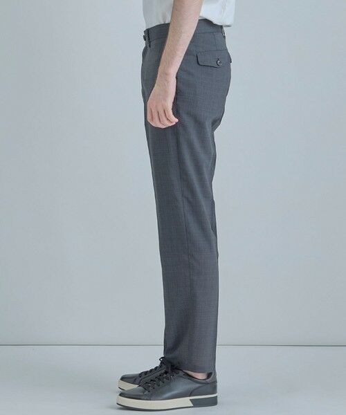 MEN'S BIGI / メンズビギ スラックス・ドレスパンツ | 【COLE HAAN/コール ハーン】別注 サマーサイロフィルウールピンチェックパンツ＜通気性＞ | 詳細8