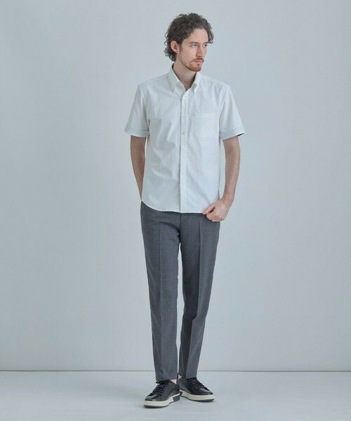 MEN'S BIGI / メンズビギ スラックス・ドレスパンツ | 【COLE HAAN/コール ハーン】別注 サマーサイロフィルウールピンチェックパンツ＜通気性＞ | 詳細10