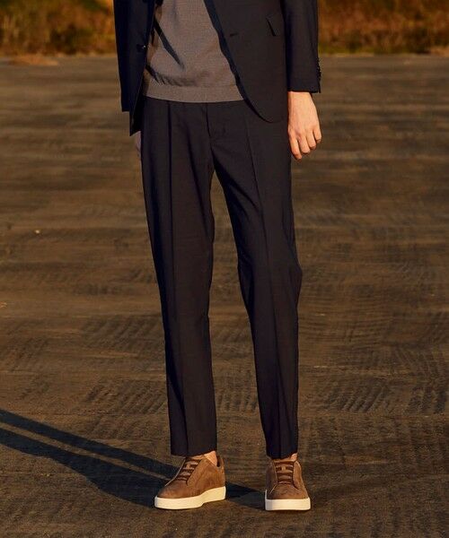 MEN'S BIGI / メンズビギ スラックス・ドレスパンツ | 【COLE HAAN/コール ハーン】別注 サマーサイロフィルウールピンチェックパンツ＜通気性＞ | 詳細30