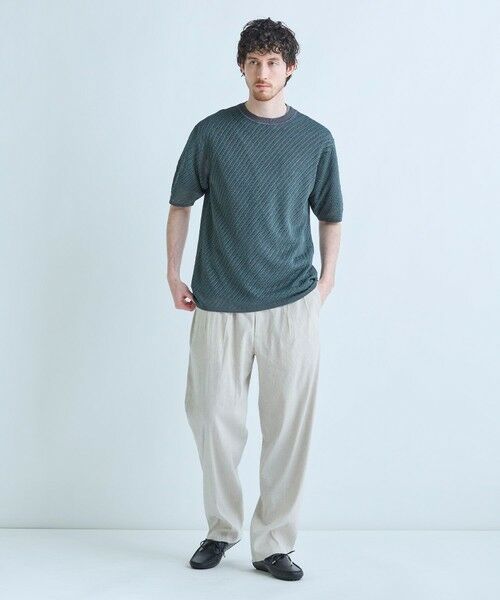 MEN'S BIGI / メンズビギ その他パンツ | SMART MERINO/ヴィスコースリネン 2タックイージーパンツ＜軽量/通気性＞＜ストレッチ＞ | 詳細7