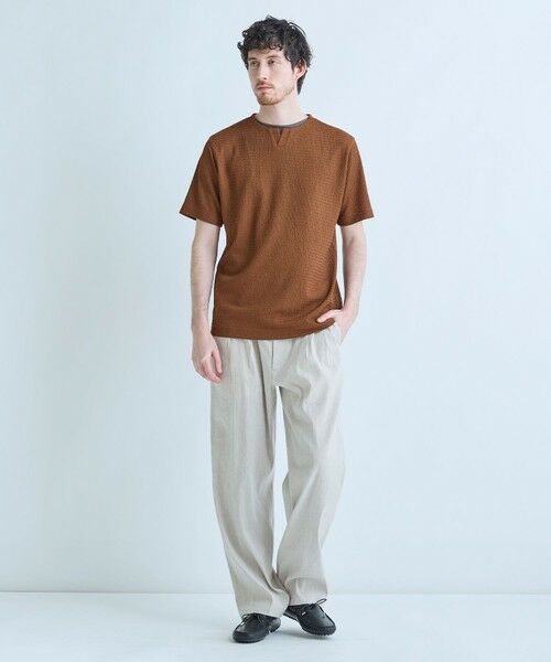 MEN'S BIGI / メンズビギ その他パンツ | SMART MERINO/ヴィスコースリネン 2タックイージーパンツ＜軽量/通気性＞＜ストレッチ＞ | 詳細8