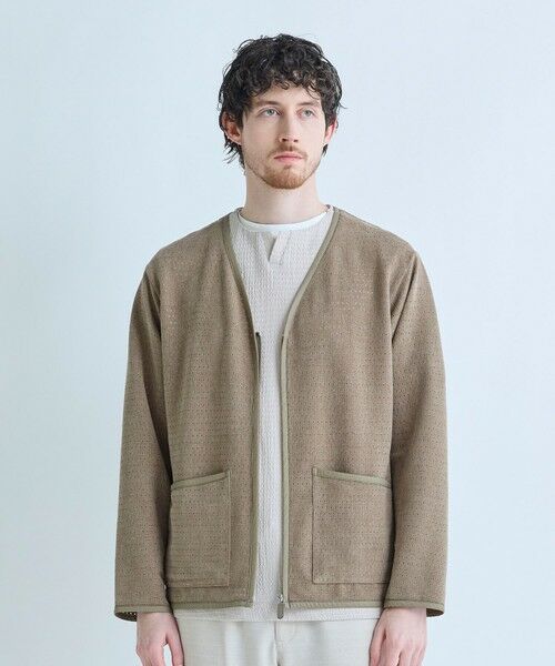 MEN'S BIGI / メンズビギ カーディガン・ボレロ | シアーメッシュスエード ジップカーディガン＜通気性＞＜ストレッチ＞ | 詳細6