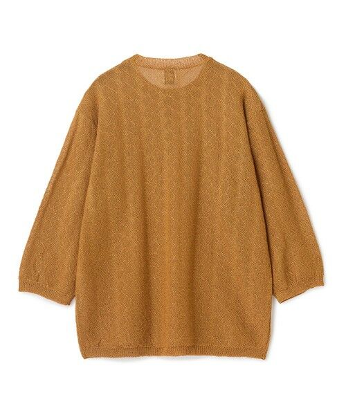 MEN'S BIGI / メンズビギ ニット・セーター | 変形アーガイルシアーニット7分袖Tシャツ | 詳細9