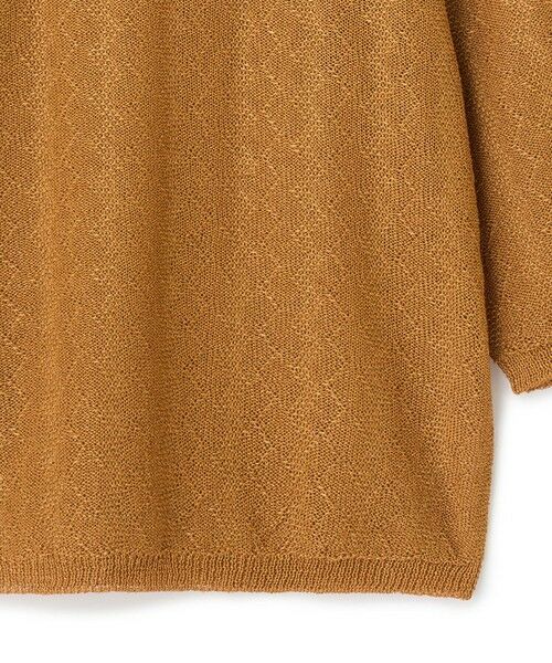 MEN'S BIGI / メンズビギ ニット・セーター | 変形アーガイルシアーニット7分袖Tシャツ | 詳細11