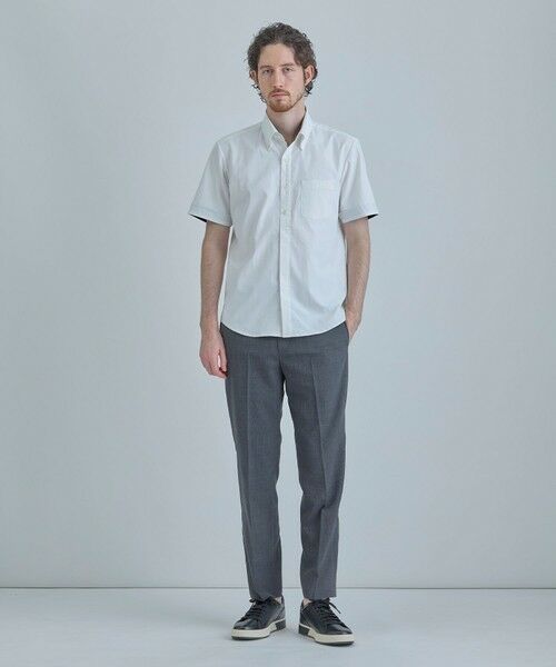 MEN'S BIGI / メンズビギ シャツ・ブラウス | 【COLE HAAN/コール ハーン】別注 綿麻オックス半袖シャツ＜吸水速乾/UVカット/遮熱/透け防止＞ | 詳細10