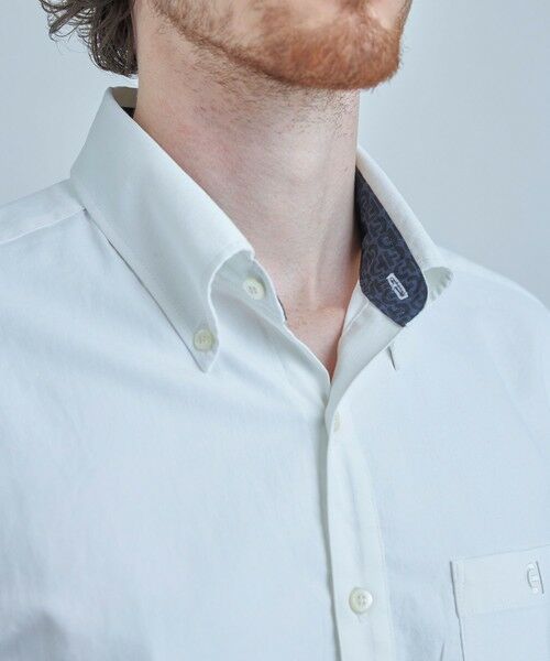 MEN'S BIGI / メンズビギ シャツ・ブラウス | 【COLE HAAN/コール ハーン】別注 綿麻オックス半袖シャツ＜吸水速乾/UVカット/遮熱/透け防止＞ | 詳細4