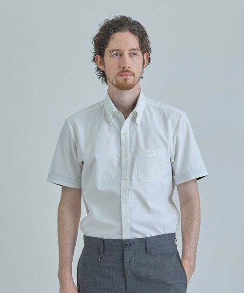 MEN'S BIGI / メンズビギ シャツ・ブラウス | 【COLE HAAN/コール ハーン】別注 綿麻オックス半袖シャツ＜吸水速乾/UVカット/遮熱/透け防止＞ | 詳細4
