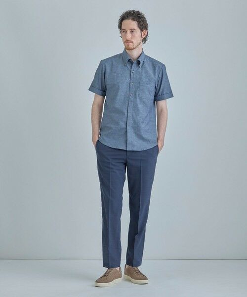 MEN'S BIGI / メンズビギ シャツ・ブラウス | 【COLE HAAN/コール ハーン】別注 綿麻オックス半袖シャツ＜吸水速乾/UVカット/遮熱/透け防止＞ | 詳細12