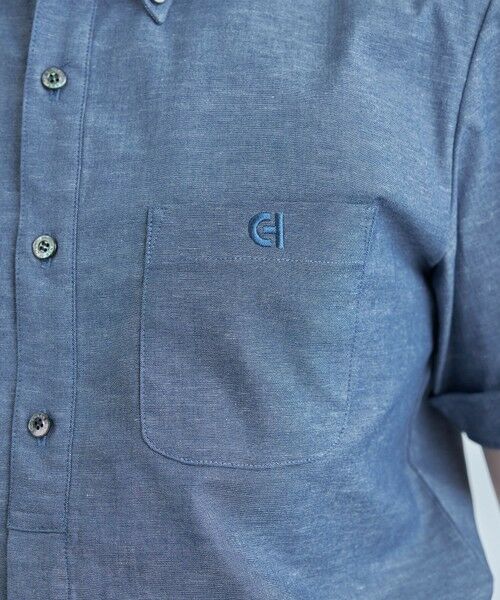 MEN'S BIGI / メンズビギ シャツ・ブラウス | 【COLE HAAN/コール ハーン】別注 綿麻オックス半袖シャツ＜吸水速乾/UVカット/遮熱/透け防止＞ | 詳細11