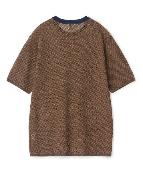 MEN'S BIGI / メンズビギ Tシャツ | クルーネックバイアスメッシュニット半袖Tシャツ | 詳細21