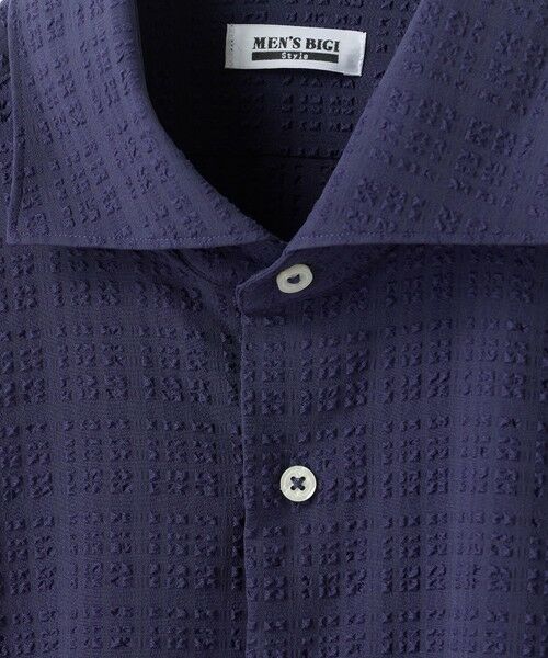 MEN'S BIGI / メンズビギ シャツ・ブラウス | ブロックサッカー カジュアルシャツ＜ストレッチ＞ | 詳細4