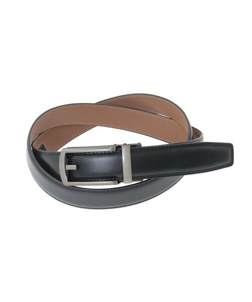 MEN'S BIGI / メンズビギ ベルト・サスペンダー | アジャストピンレザーベルト（ブラック）