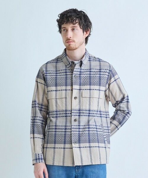 MEN'S BIGI / メンズビギ シャツ・ブラウス | ドビーチェックCPOシャツ | 詳細6