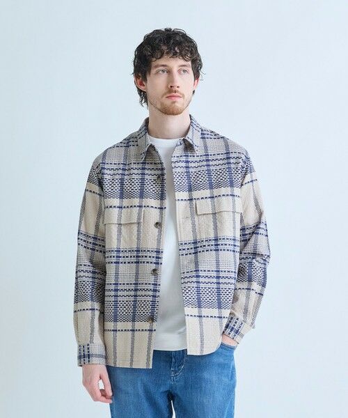 MEN'S BIGI / メンズビギ シャツ・ブラウス | ドビーチェックCPOシャツ | 詳細2