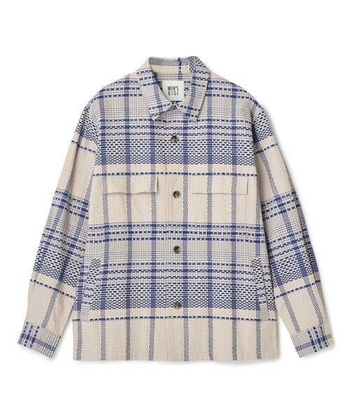 MEN'S BIGI / メンズビギ シャツ・ブラウス | ドビーチェックCPOシャツ（ベージュ）