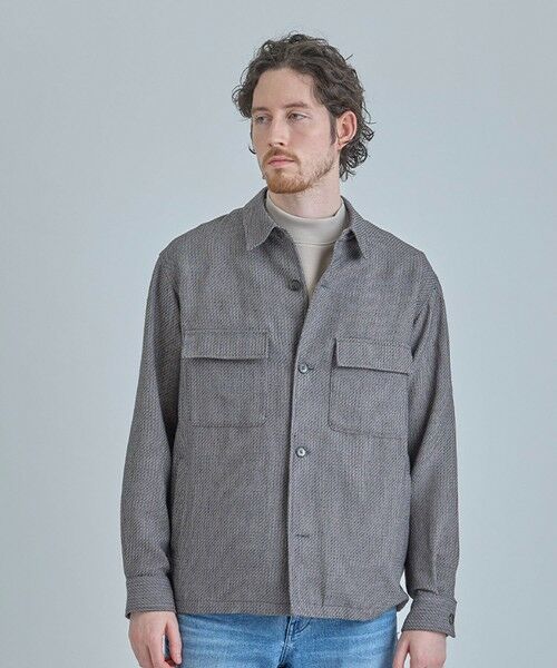 MEN'S BIGI / メンズビギ シャツ・ブラウス | ドビーミックスメランジ CPOシャツ | 詳細3