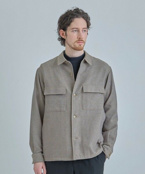 MEN'S BIGI / メンズビギ シャツ・ブラウス | ドビーミックスメランジ CPOシャツ | 詳細7