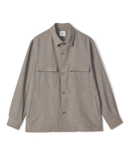 MEN'S BIGI / メンズビギ シャツ・ブラウス | ドビーミックスメランジ CPOシャツ（イエロー）