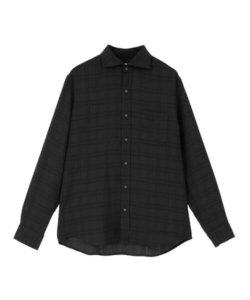 MEN'S BIGI / メンズビギ シャツ・ブラウス | ドビージャガードチェックシャツ（ブラック）