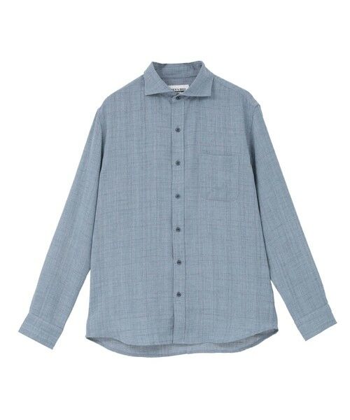 MEN'S BIGI / メンズビギ シャツ・ブラウス | ドビージャガードチェックシャツ（ブルー）