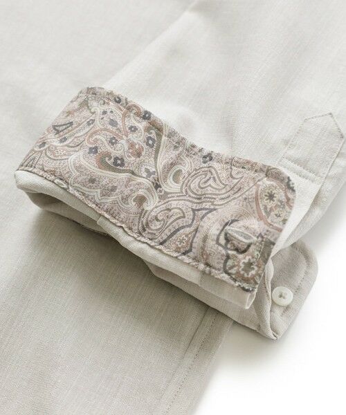 MEN'S BIGI / メンズビギ シャツ・ブラウス | トリアセ麻調 7分袖シャツ＜接触冷感/UVカット/イージーケア＞ | 詳細9