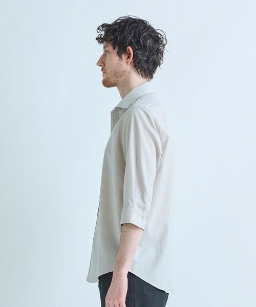 MEN'S BIGI / メンズビギ シャツ・ブラウス | トリアセ麻調 7分袖シャツ＜接触冷感/UVカット/イージーケア＞ | 詳細2