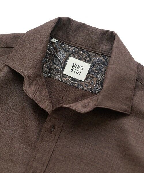 MEN'S BIGI / メンズビギ シャツ・ブラウス | トリアセ麻調 7分袖シャツ＜接触冷感/UVカット/イージーケア＞ | 詳細16