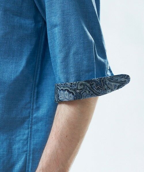 MEN'S BIGI / メンズビギ シャツ・ブラウス | トリアセ麻調 7分袖シャツ＜接触冷感/UVカット/イージーケア＞ | 詳細20